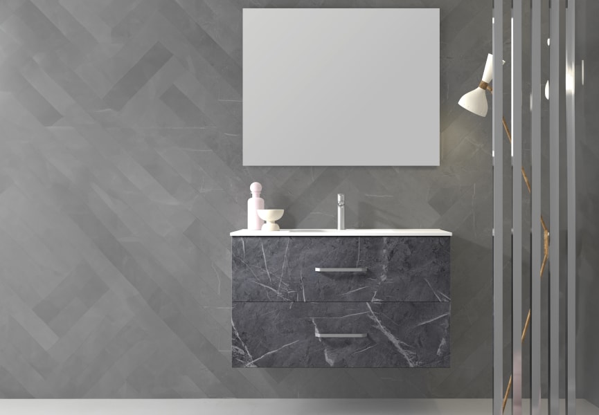 Conjunto completo de mueble de baño Atlas Bruntec opción 5