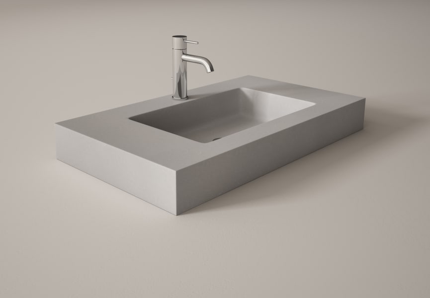 Lavabo suspendido Piedra Visobath principal 1