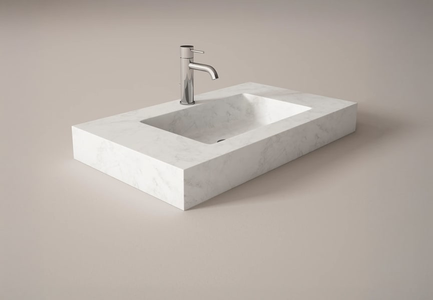 Lavabo suspendido Piedra Viso principal 0