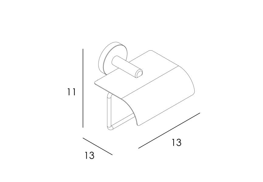 Portarrollos de baño con tapa Eco 6500 Manillons Torrent croquis 7