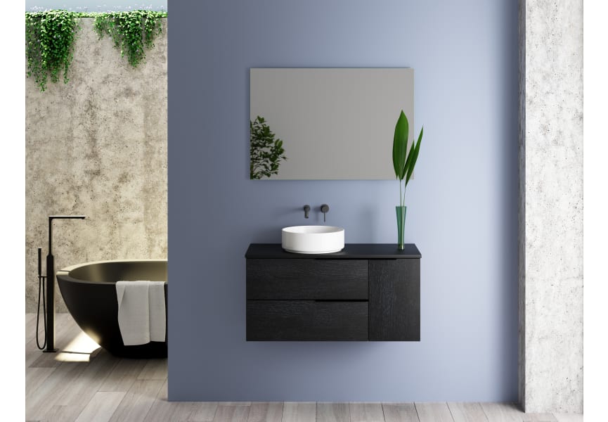 Mueble de baño con encimera de madera Coban Bruntec Principal 2