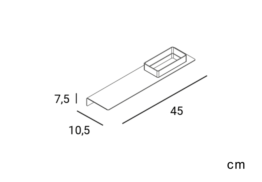 Repisa de baño Slim de Manillons Torrent croquis 6