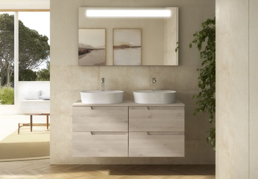 Mueble de baño con encimera de mismo color que el mueble Vima Salgar principal 3