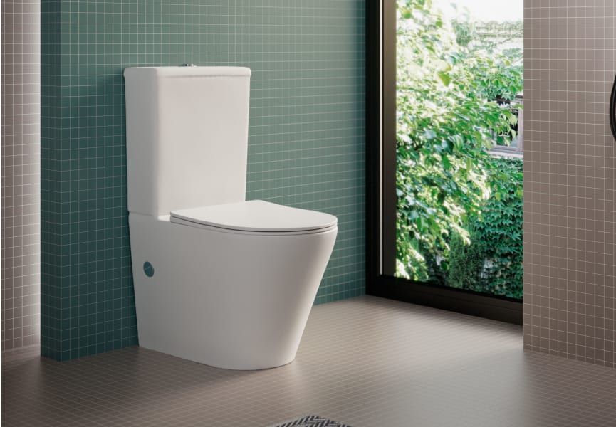 Inodoro compacto Rimless Lisboa de Bruntec principal 1