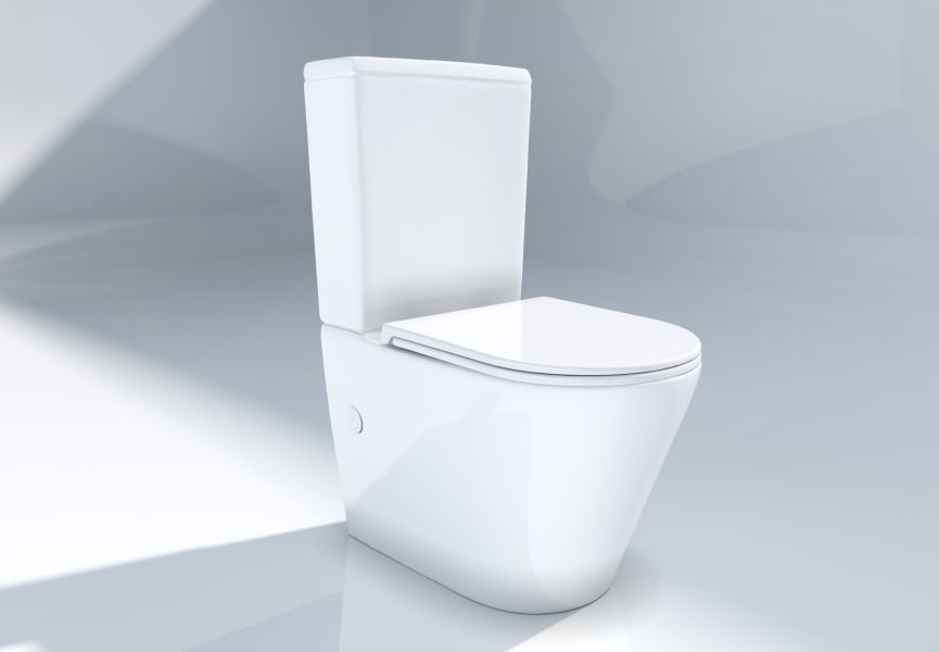 Inodoro compacto Rimless Lisboa de Bruntec principal 2