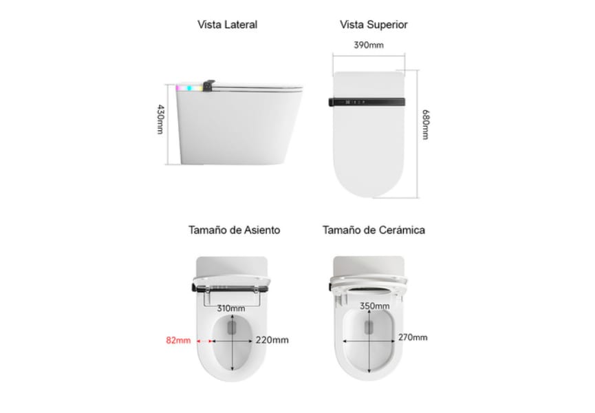 Inodoro japonés inteligente Ianna Nashi croquis 7