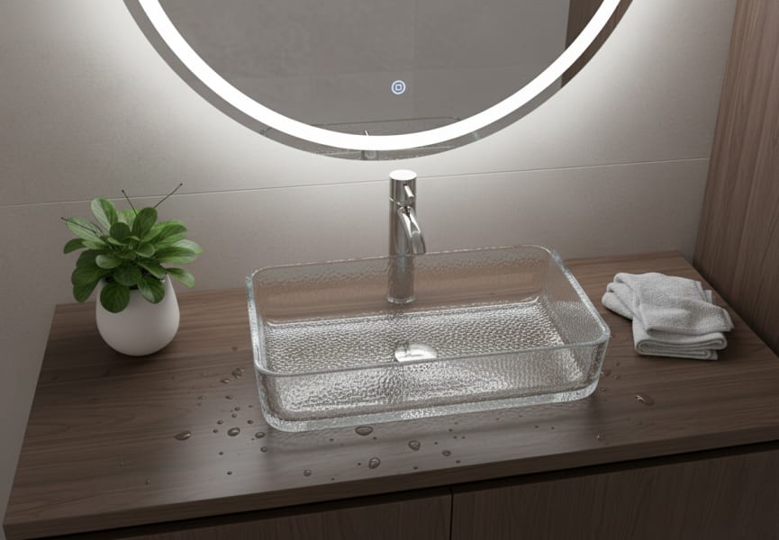 Lavabo sobre encimera Vitra Bruntec ambiente 4