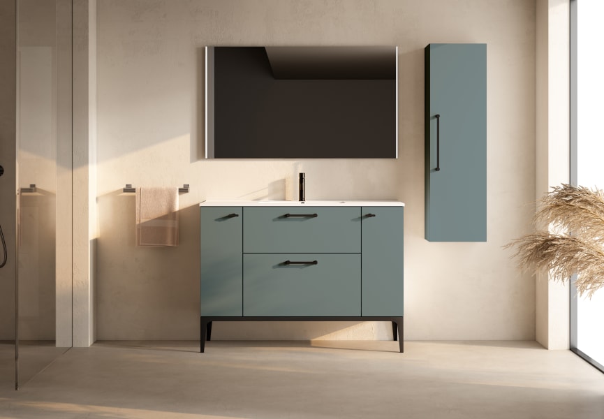 Conjunto mueble de baño con banquillo Verso VisoBath principal 1