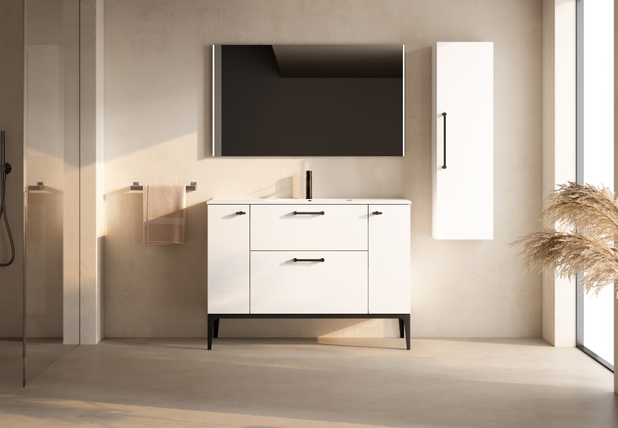 Conjunto mueble de baño con banquillo Verso VisoBath principal 2