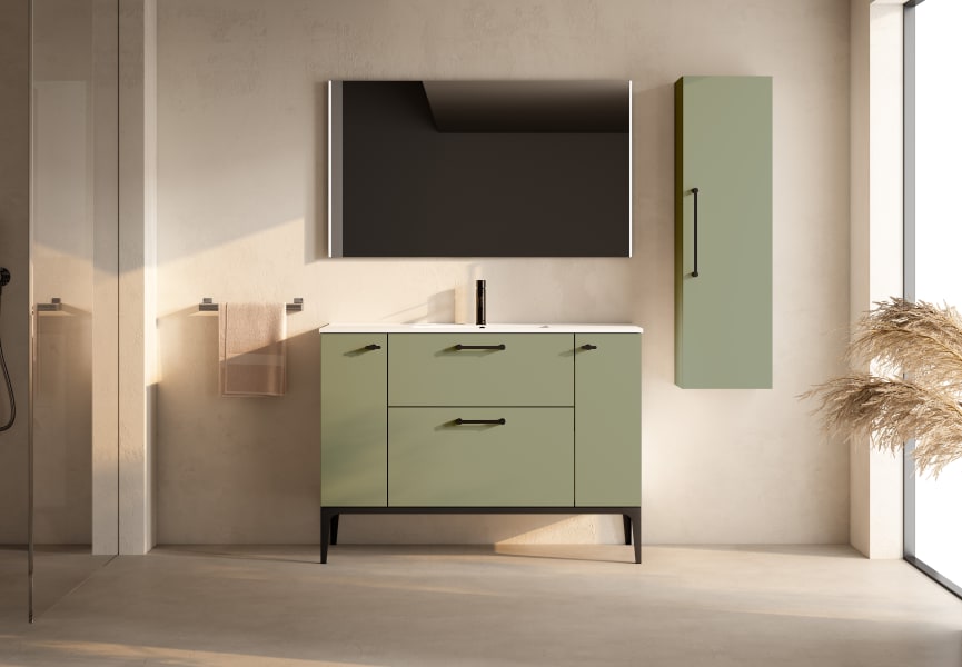 Conjunto mueble de baño con banquillo Verso VisoBath principal 3