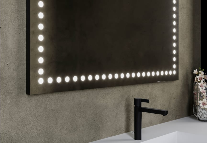 Espejo de baño con luz LED Cindy Bruntec detalle 2