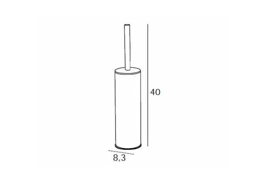 Escobillero de baño a suelo Eco 6500 Manillons Torrent croquis 4