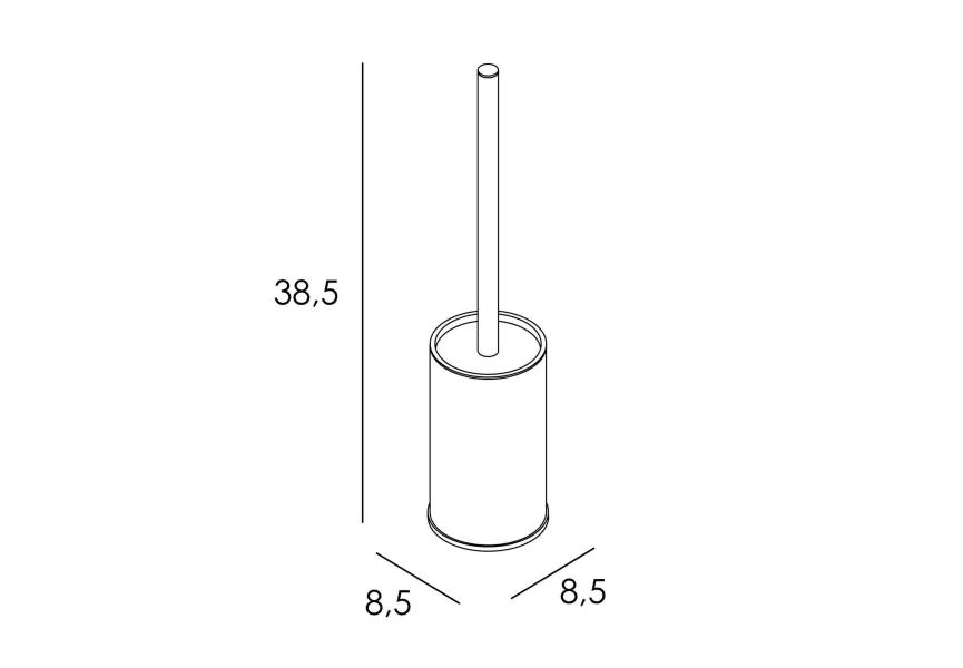 Escobillero de baño a suelo Eco 6500 Manillons Torrent croquis 7