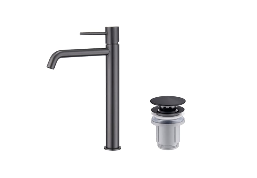 Pack Grifo de lavabo caño alto Monza Imex + Válvula click-clack principal 2