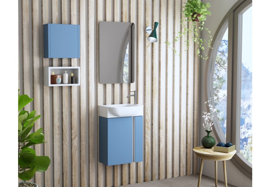 Conjunto mueble de baño fondo reducido 22 cm Versa Coycama principal 2