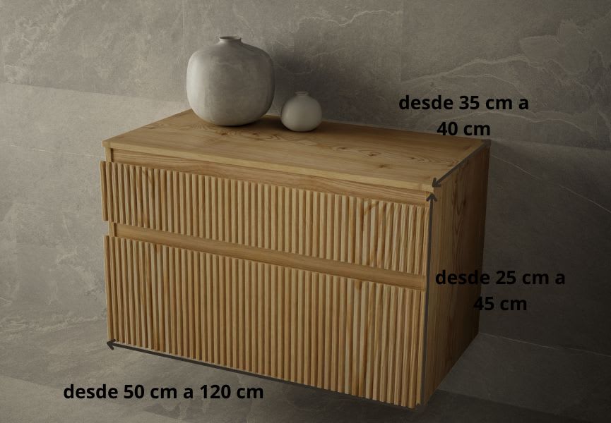 Cajonera de madera Alpes Bruntec croquis 4