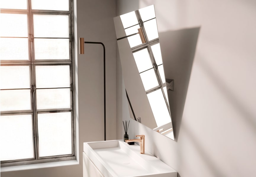 Espejo de baño PMR con luz LED Montel Bruntec detalle 2