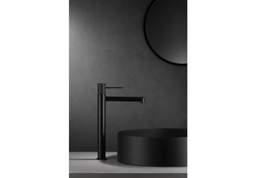 Grifo de lavabo monomando alto con maneta cromo 322x183mm Line de Imex