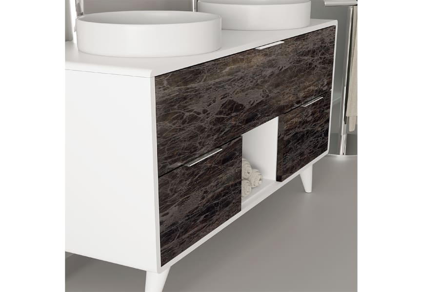 Mueble de baño con encimera de madera Vintass Campoaras detalle 4