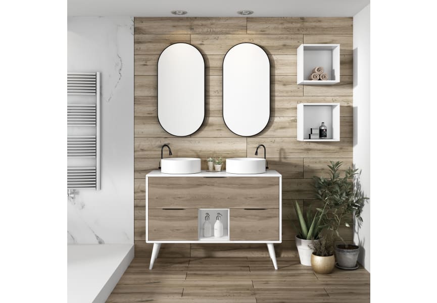Mueble de baño con encimera de madera Vintass Campoaras principal 0