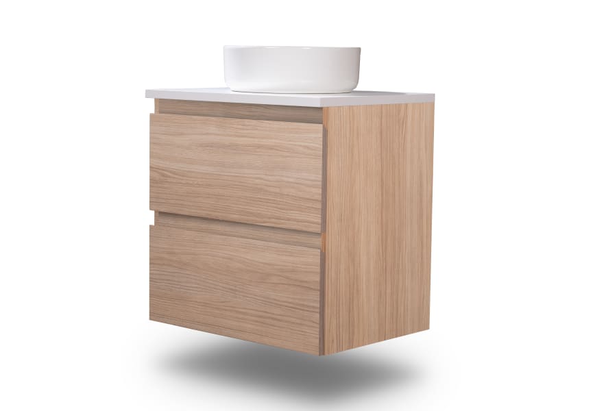 Mueble de baño pequeño Nivo Bruntec 2 cajones suspendido principal 1