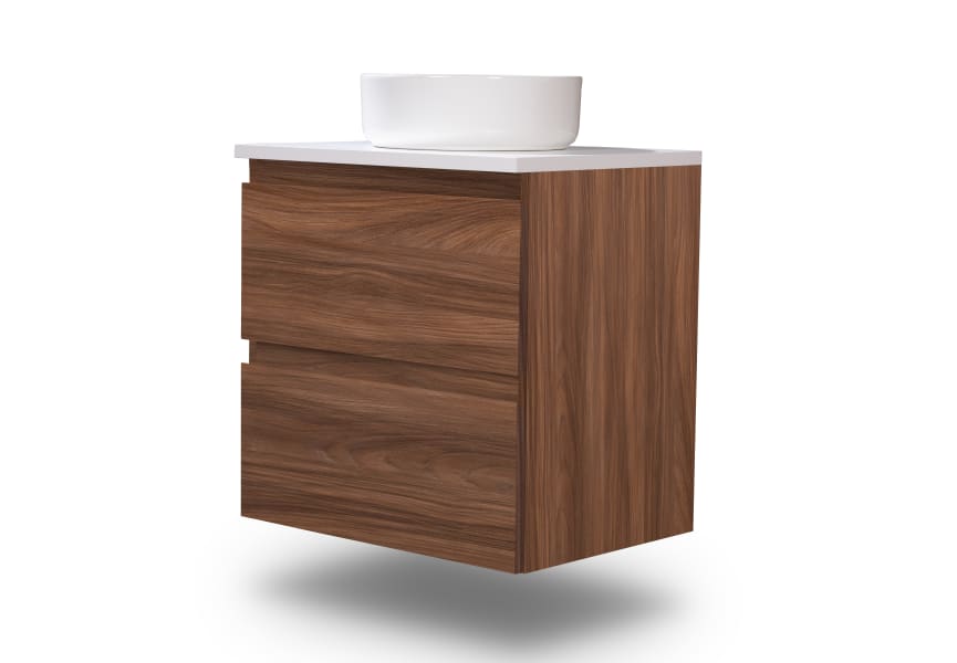 Mueble de baño pequeño Nivo Bruntec 2 cajones suspendido principal 3