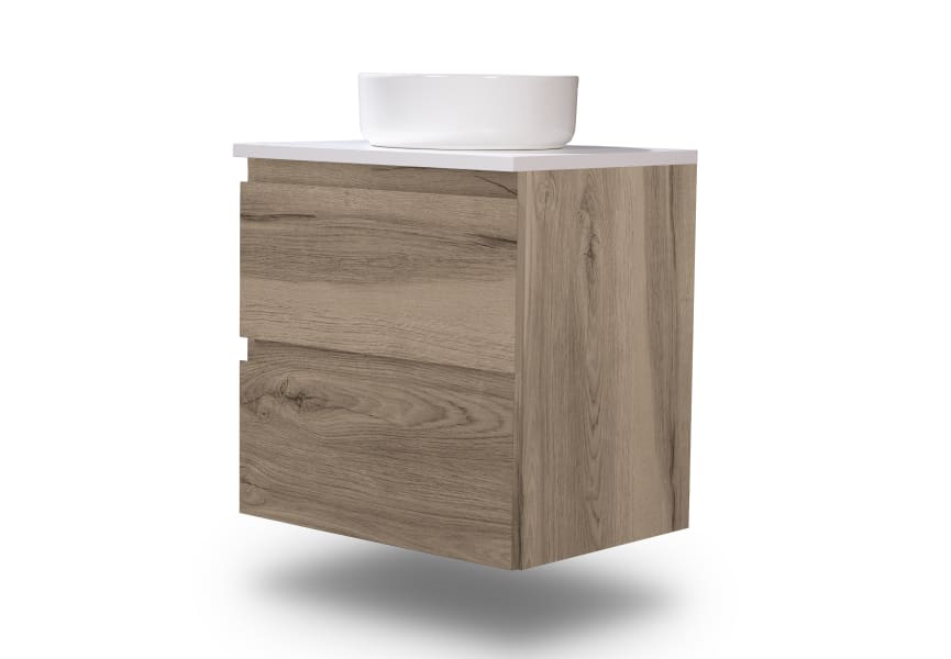 Mueble de baño pequeño Nivo Bruntec 2 cajones suspendido principal 4