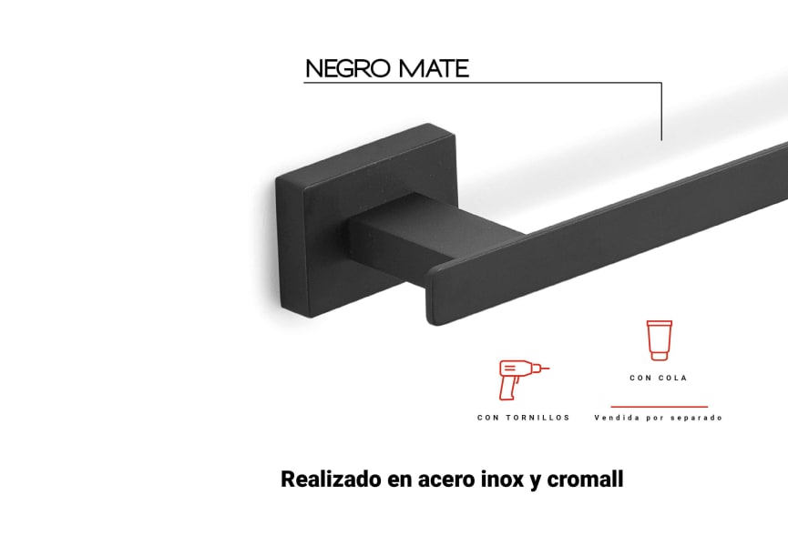 Conjunto de accesorios de baño Atena Gedy detalle 3