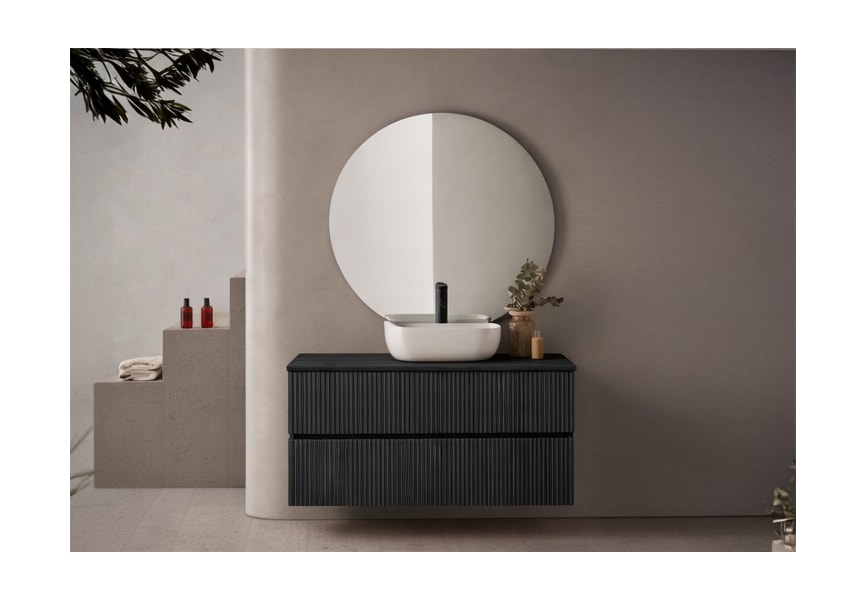 Conjunto mueble de baño con lavabo sobre encimera Etna Sanchis principal 3