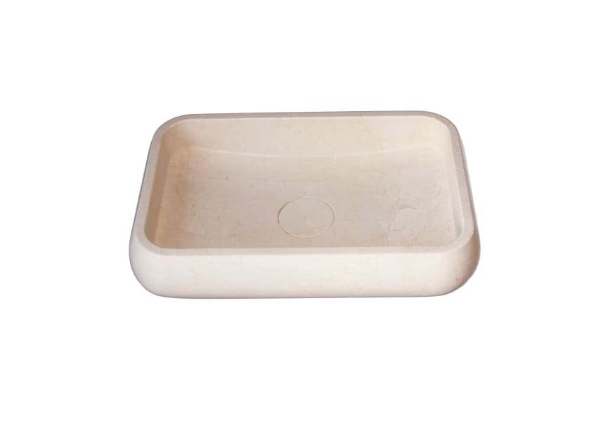 Lavabo de mármol natural Rubi Bruntec detalle 1