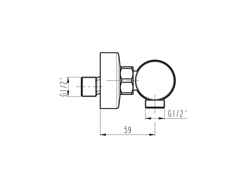 Grifo de ducha Helios de GME croquis 7