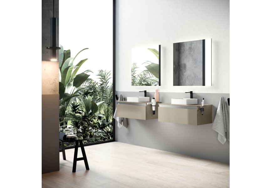 Mueble de baño con encimera de madera Aqua Campoaras principal 3