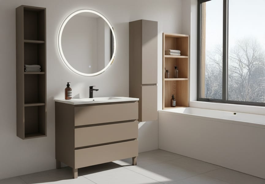 Mueble de baño lacado Vilma Bruntec principal 4