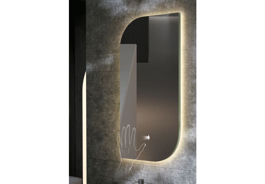 Espejo de baño con luz LED Cardiff Ledimex detalle 1