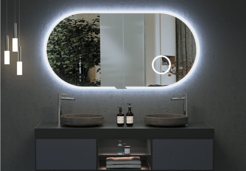 Espejo de baño con luz LED Indiana Ledimex principal 2