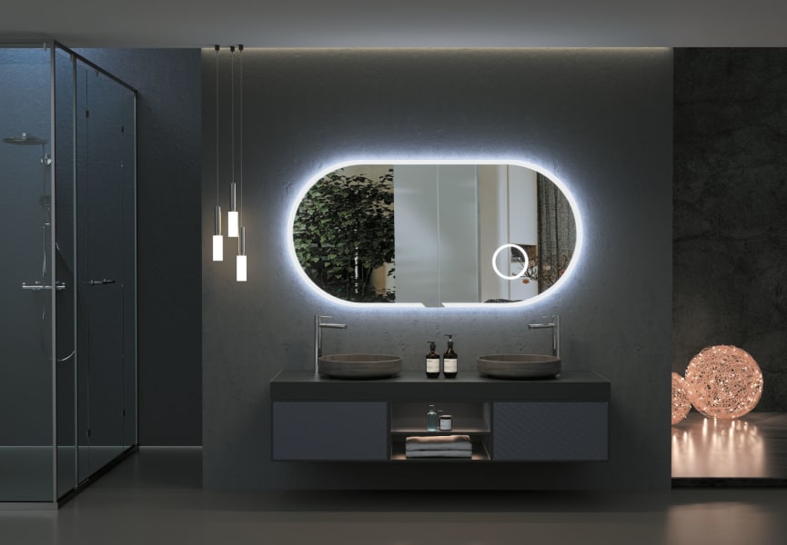 Espejo de baño con luz LED Indiana Ledimex ambiente 6