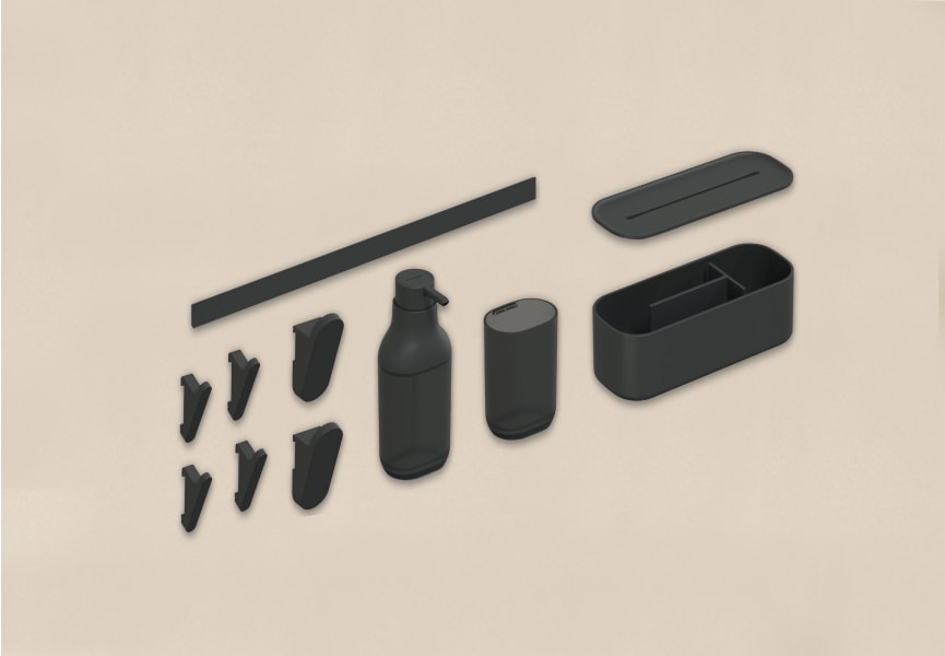 Set modular para cocina completo con guía a pared Alife de Cosmic detalle 1