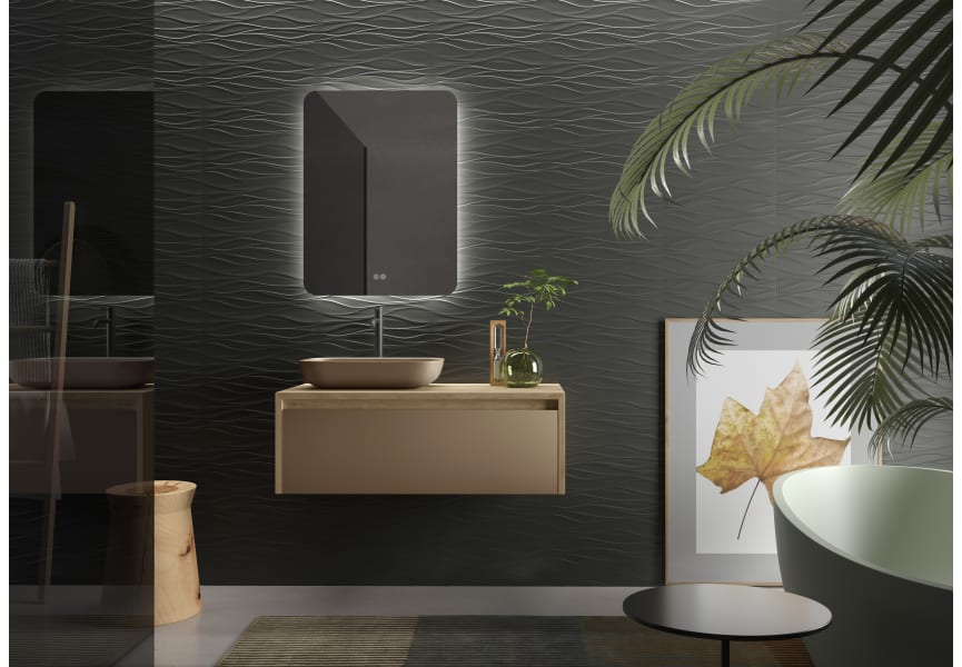 Mueble de baño Lambda con encimera de madera Coycama principal 3