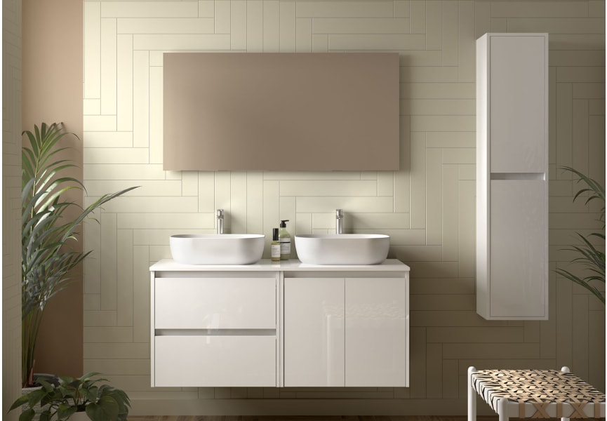 Mueble de baño con encimera de madera Noja Salgar principal 2