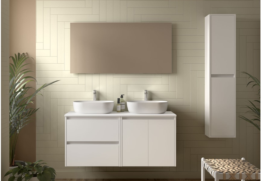 Mueble de baño con encimera de madera Noja Salgar principal 3