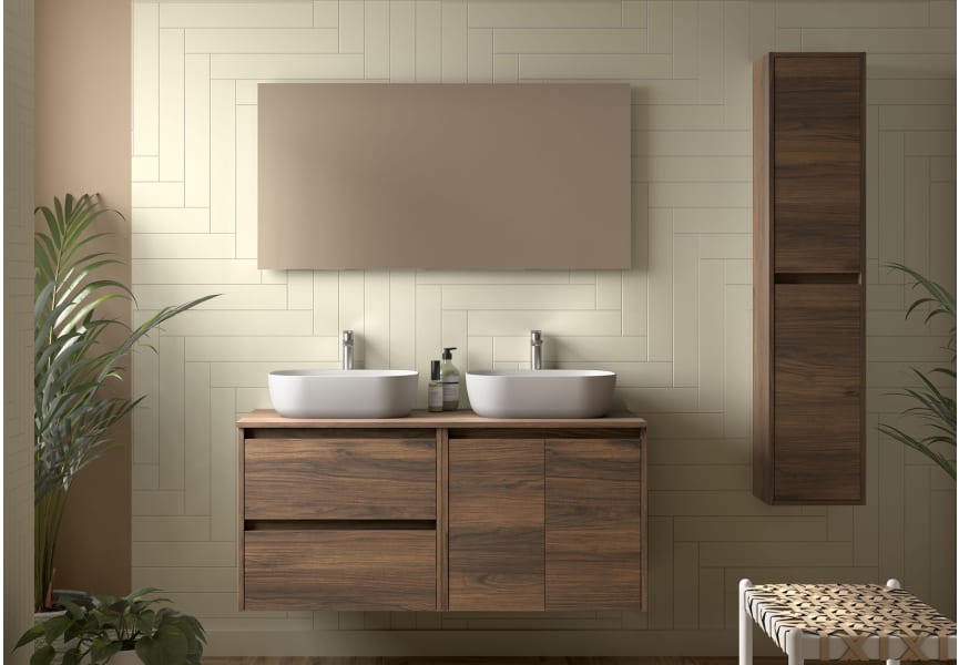 Mueble de baño con encimera de madera Noja Salgar principal 0