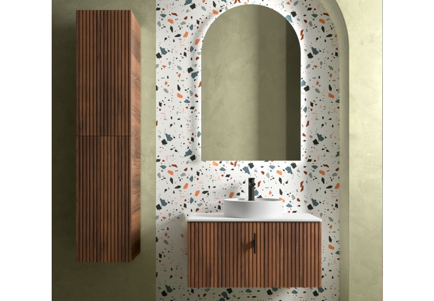 Mueble de baño con encimera de madera Biba Salgar principal 0