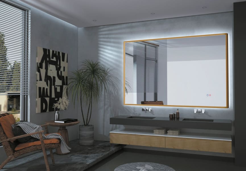 Espejo de baño con luz LED California Ledimex principal 2