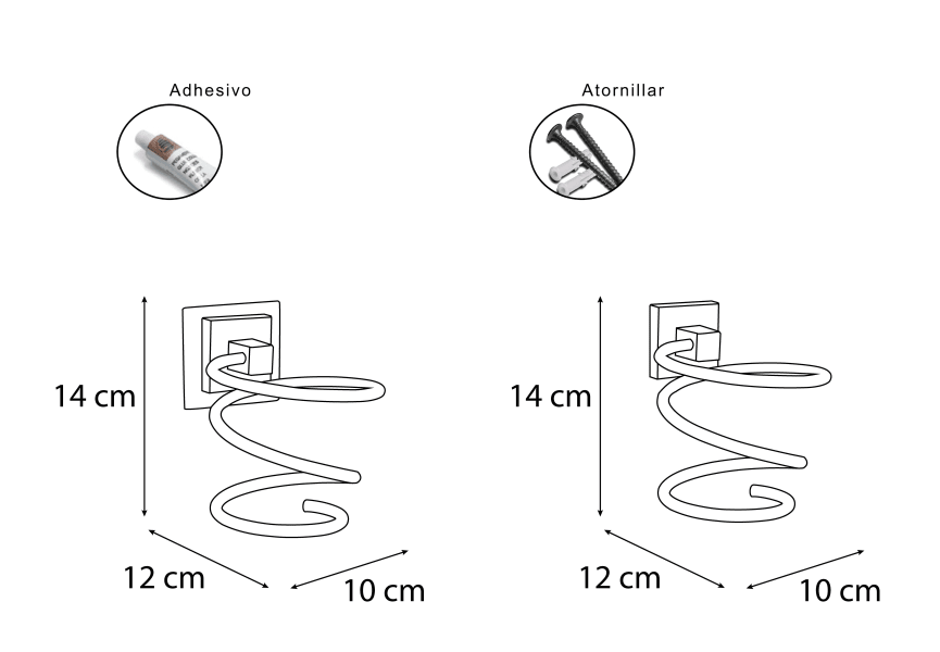 Soporte de plancha 600 Bruntec croquis 1