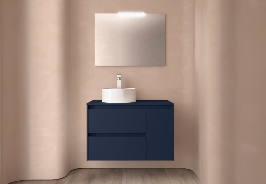 Mueble de baño con encimera de madera Noja Salgar principal 2