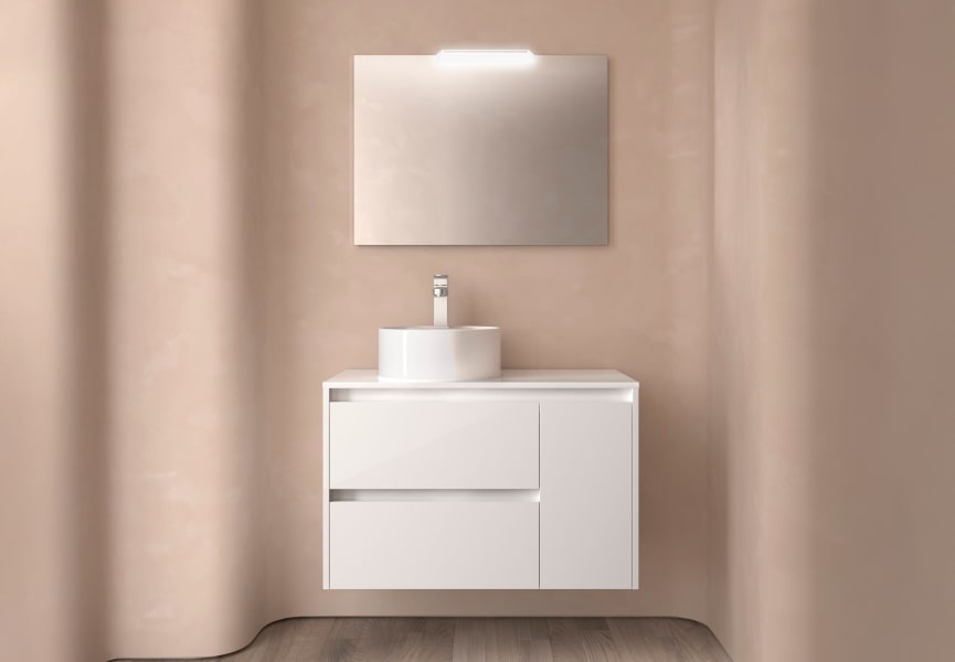Mueble de baño con encimera de madera Noja Salgar principal 7