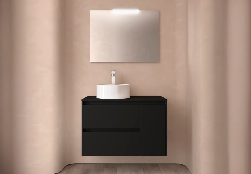 Mueble de baño con encimera de madera Noja Salgar principal 1