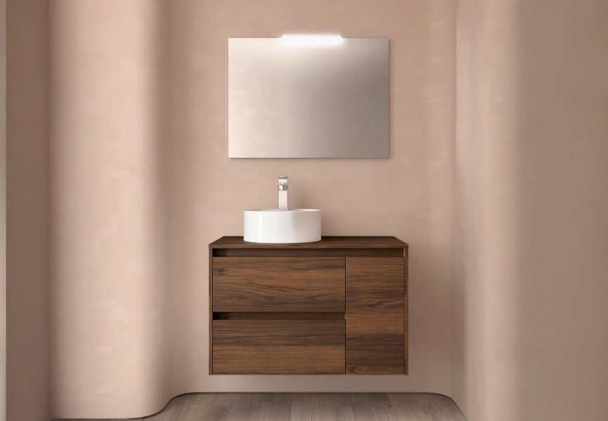 Mueble de baño con encimera de madera Noja Salgar principal 4