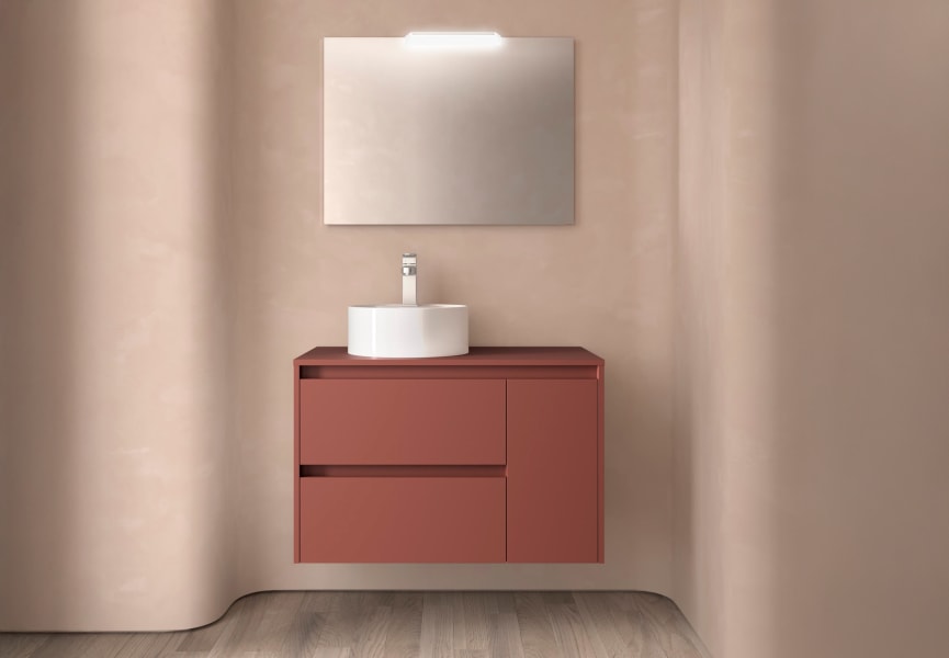 Mueble de baño con encimera de madera Noja Salgar principal 5