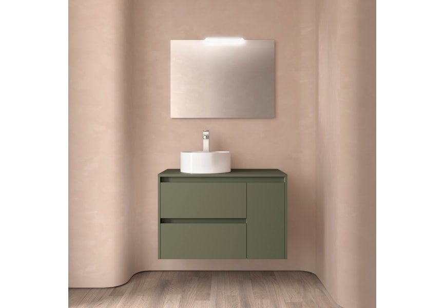 Mueble de baño con encimera de madera Noja Salgar principal 3